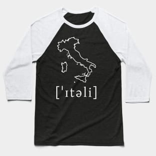 Italy (map) Baseball T-Shirt